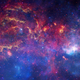 Illustration for article titled Stunning Milky Way's Heart Image Combines Three Space Telescope Views In One